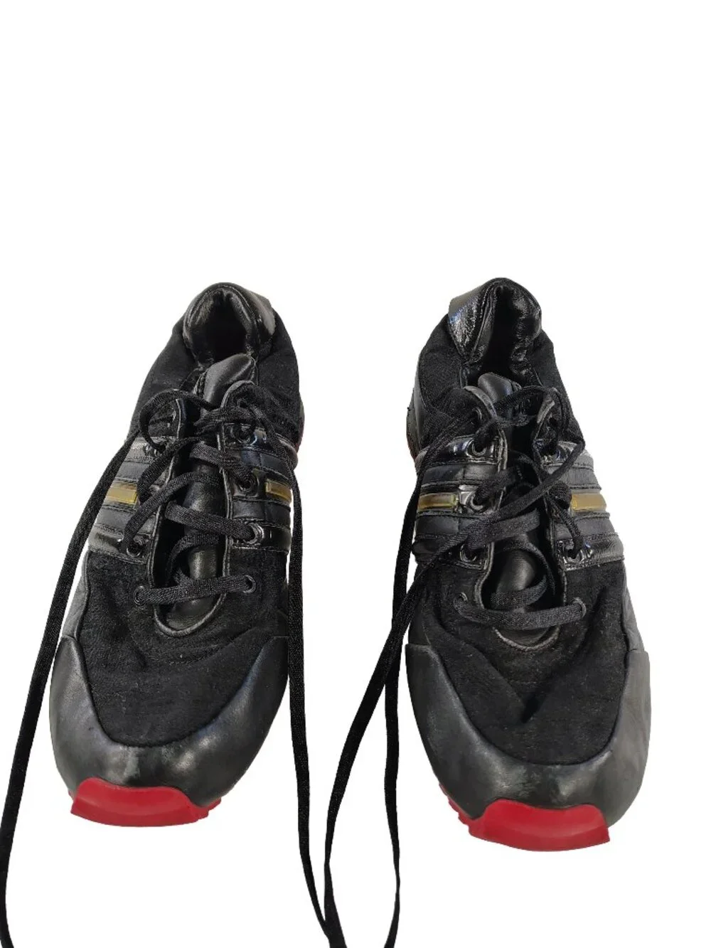 Men's Vintage Y2K Red & Black Size 8 Adidas × Yohji Yamamoto Y-3 Sneakers